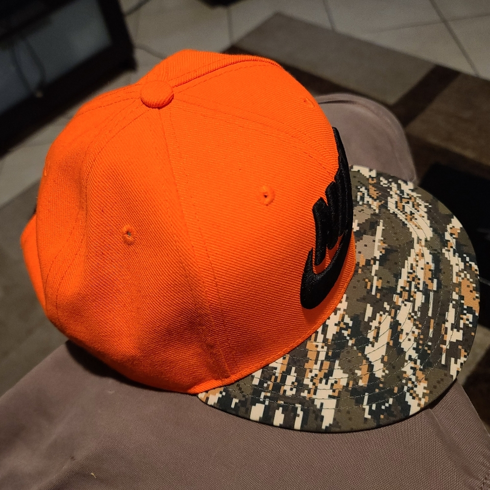 Nike Orange/Camo bill snapback